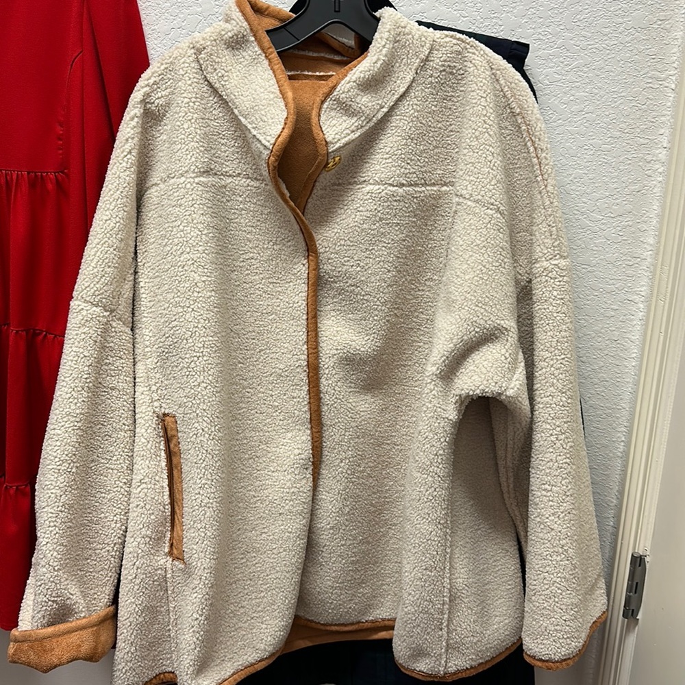 Draper James XXL Reversible Sherpa Coat. Never worn!